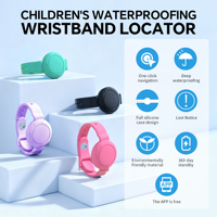Bracelet de suivi pour enfants Findmy Tracker, localisateur d'enfants, sécurité anti-perte pour garçons et filles, pour l'extérieur, compatible Android et iOS, traceur intelligent