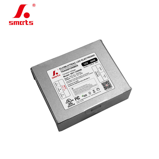 12/24 Volt Triac Dimmable Constant Voltage 60W Led Driver Transformer for Led Lights