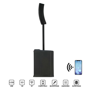 Chuyên nghiệp hoạt động mảng Cột loa PA Loa 12 "1.1 kênh bên ngoài thiết kế không dây <span class=keywords><strong>DSP</strong></span> tính năng Đảng karaoke hệ thống - Product Image 3