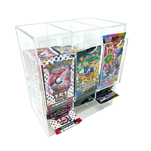 Jeu d'échange Pokemon TCG carte acrylique Booster Pack distributeur 3 fentes acrylique Booster Pack vitrine - Product Image 2