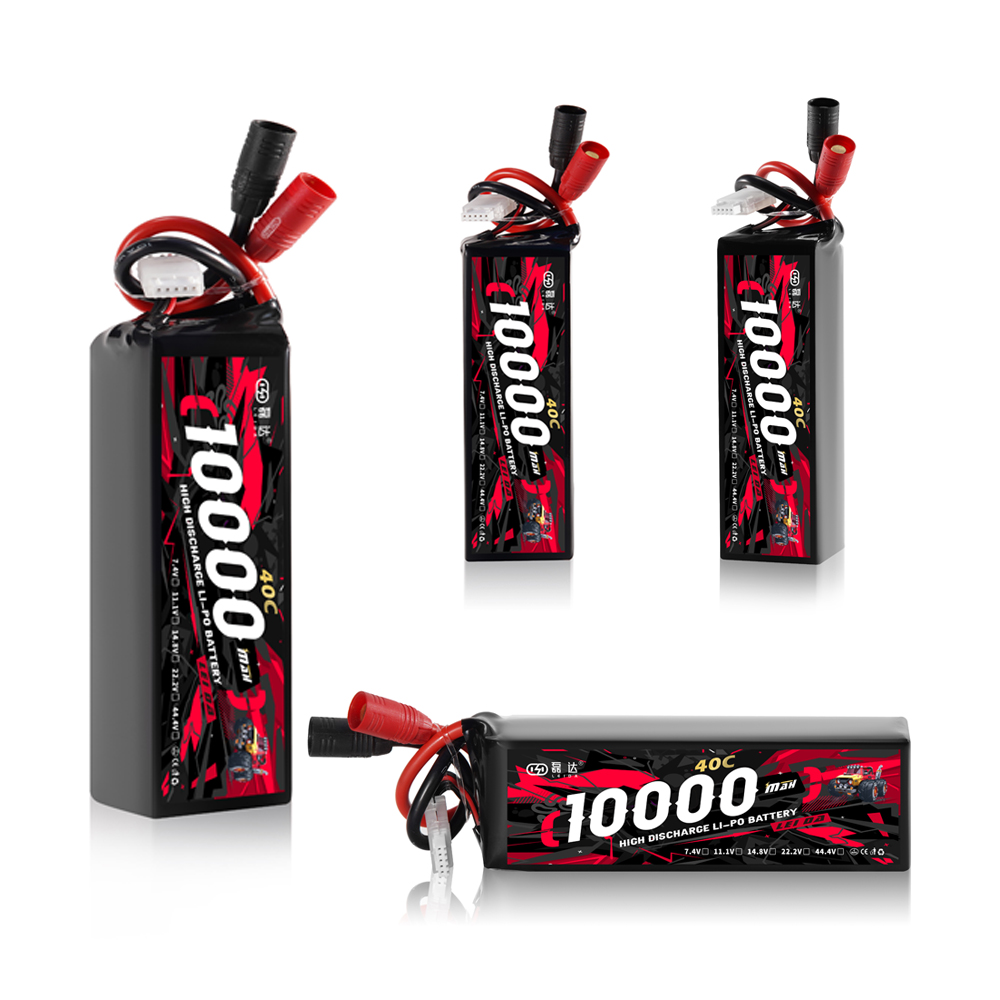 SUNPADOW Lot De 2 Batteries LiPo 7,4 V 2S 4300 MAh 70C - Étui Rigide