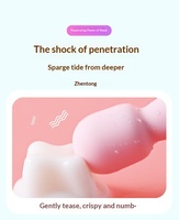 Appareil de masturbation féminine compact, portable, rechargeable par USB, à commande à une touche, vibrations puissantes, pour adultes
