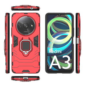 Mỏng Cứng Nhựa Chống Sốc Trường Hợp <span class=keywords><strong>Shell</strong></span> Với Ring-Holder Đầy Đủ Bảo Vệ Cover Quay Lại Trường Hợp Điện Thoại Đối Với Xiaomi Redmi <span class=keywords><strong>A3</strong></span> 4G - Product Image 6