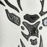 Transferts thermiques personnalisés en vinyle PU/silicone pour vêtements, motifs de dessins animés, écologiques, lavables et durables