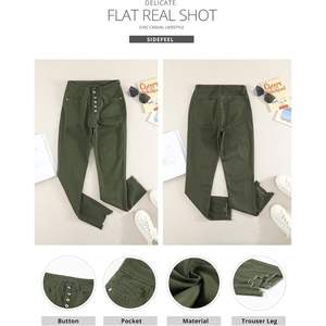 2025 Pantalon Ajusté Moderne Femme Y1 Vert Taille 10 - Product Image 5