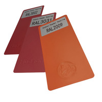 ISO Sertifikalı Polyester Turuncu Kırmızı Termosetik Doku Toz Boya Elektrostatik Mobilya Boyası için Özel RAL Renkleri