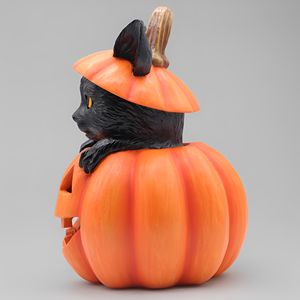Produits en stock : <span class=keywords><strong>Chat</strong></span> d'Halloween vintage noir effrayant, en forme de bijou, jouet et décoration, avec citrouille - Product Image 4