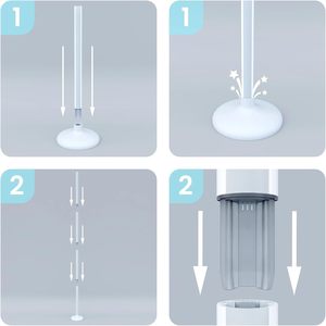 Smart <b>RGB</b> LED Floor Lamp App Remote <b>Control</b> Music Sync 16 Million DIY Colors Wedge Base-Modern Design for - Product Image 5