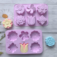 Tulpenförmige Antihaft-Öko-Silikonform für Schokolade und Kuchenbacken - Spezifikationen und Technik DIY-Bastelbedarf