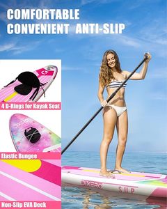 Tabla de Paddle Surf Inflable de Alta Calidad con Tecnología Drop Stitch, 11'*33"*6", para Deportes Acuáticos y Surf, Modelo DR01/5, Diseño Inflable E - Product Image 4