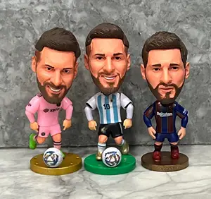 Lionel Messi Figure Action Figure with Soccer Ball! Argentina Jersey World Winner 2.5 Inches