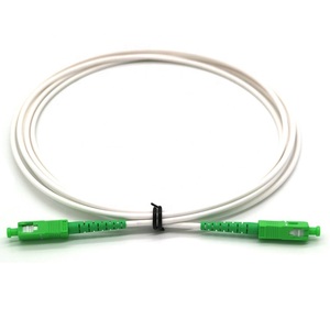 Câble de raccordement optique FTTH blanc 3,0 mm G657A2, 1,5 m, 2 m, 3 m, SCAPC, cordon de raccordement fibre optique, câbles de communication - Product Image 2