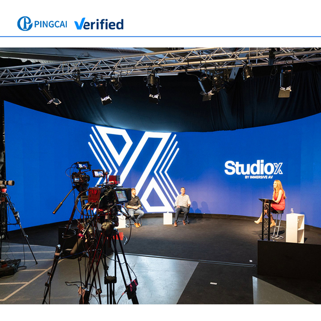 Full HD VFX VR Film Virtual Production Equipment Video Wall LED Display Screen High Pitch Indoor XR Studio 3D TV P1.95 P2.6 P2.9