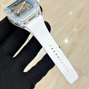 Men's Automatic Mechanical Skeleton Chronograph <b>Watch</b> Crystal Case Luxury Wristwatch Custom Logo OEM Wholesale - Product Image 5