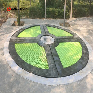 <span class=keywords><strong>Trampoline</strong></span> d'extérieur sans filet de sécurité <span class=keywords><strong>Trampoline</strong></span> sautant enterré dans le sol pour parc public - Product Image 5