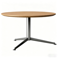 Table de conférence modulaire ronde en bois LIWEI, design moderne, facile à déplacer, durable, pour bureau/petites salles de conférence
