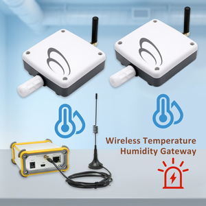 1200m Wireless Distance Transmission CE ROHS FCC Certification 2 Sets Industrial Wireless <b>Temperature</b> Humidity Sensors - Product Image 1