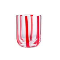 Verre à boire transparent à motif de dessin animé coloré, écologique, moderne, simple, pour la maison, sans poignée ni couvercle