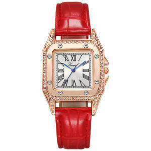 Reloj de pulsera cuadrado de lujo para mujer, elegante y de alta gama, reloj de cuarzo moderno. - Product Image 2