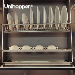 Produttore di fornelli a 2 livelli armadio da cucina a parete in <span class=keywords><strong>acciaio</strong></span> inossidabile stendino - Product Image 3