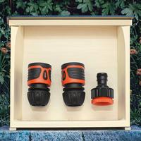 Raccord rapide pour tuyau d'eau flexible en plastique ABS de 1/2 \ "au toucher doux Connecteurs de mamelon Accessoires de jardin