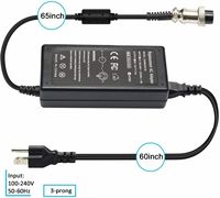 Chargeur de batterie pour scooter électrique 36W 24V 1.5A, adaptateur d'alimentation pour fauteuil roulant, hoverboard, fauteuil de massage, chargeur de rasoir