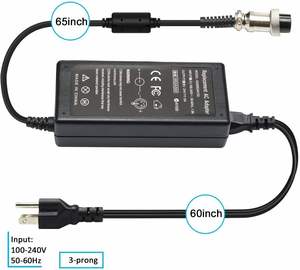 <span class=keywords><strong>Chargeur</strong></span> de batterie <span class=keywords><strong>pour</strong></span> scooter électrique 36W 24V 1.5A, adaptateur d'alimentation <span class=keywords><strong>pour</strong></span> fauteuil roulant, hoverboard, fauteuil de massage, <span class=keywords><strong>chargeur</strong></span> de rasoir - Product Image 6