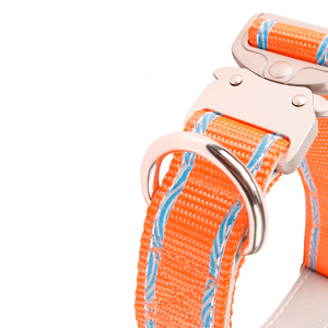 <span class=keywords><strong>Collar</strong></span> de nailon para entrenamiento al aire libre de mascotas de alta calidad, hebilla de Metal resistente, <span class=keywords><strong>Collar</strong></span> táctico reflectante ajustable para perros - Product Image 2