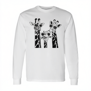 T-shirt a maniche lunghe con occhiali da sole coordinati per la famiglia Giraffe Vacation Safari - Product Image 2