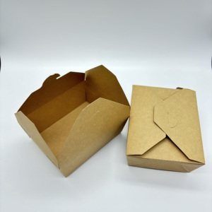 Boîte à emporter personnalisée en papier coréen de qualité alimentaire pour hot-dogs, poulet frit, hamburgers, impression de boîtes à emporter pour la restauration rapide - Product Image 6