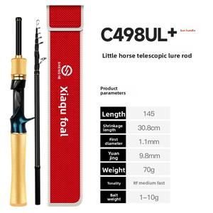 Canne à pêche télescopique Shenghe Xiaoju, mini, portable, universelle, légère, pour micro-casting, en bois souple, pour trous de pont, 30,8 cm, RF/<span class=keywords><strong>FF</strong></span> - Product Image 6