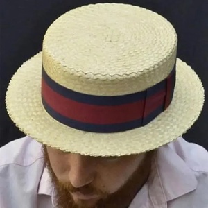 Natural Straw Panama <b>Hat</b> Ribbon <b>Band</b> Boater Sun <b>Hat</b> for Beach Travel Outdoor - Product Image 3