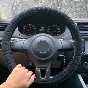 ضبابي منفوش غطاء عجلة القيادة-لينة منتجات وردية فخمة الأيدي الدافئة العالمي 15" - Product Image 5