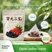 Teh Celup Segitiga Merah Campuran Black Wolfberry Mulberry 5g, Sehat & Bernutrisi, Dapat Disesuaikan, Praktis & Mudah Dibawa