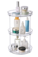 Offres Spéciales d'usine multi couches cuisine étagère à épices acrylique Lazy Susan organisateur de stockage avec séparateurs, stockage pour le maquillage