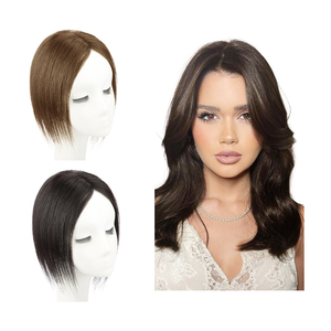 Shinein frangia integrale 3D Air francese ciuffo di <span class=keywords><strong>capelli</strong></span> <span class=keywords><strong>veri</strong></span> umani fermaglio sulla <span class=keywords><strong>frangetta</strong></span> naturale marrone <span class=keywords><strong>capelli</strong></span> umani Topper con frangia - Product Image 4