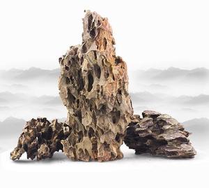 Bassin de poissons 10 minéraux, pierre naturelle artificielle de paysage, aménagement paysager paysager d'eau, peau de pin, vente directe - Product Image 2