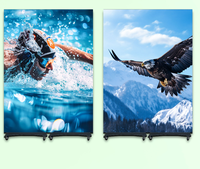 Écran d'affichage LED modulaire portable d'intérieur pour affiches, diffusion en direct, exposition, publicité, écran pliable portable