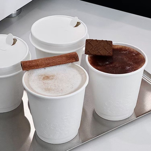 Custom logo Arabic Style Eco Disposable 8oz 12oz Double Wall Hot Drink Karak Tea Gahwa Coffee Paper Cup <b>Packaging</b> Solution - Product Image 3