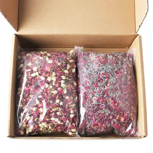 Custom Box 1 Litre Biodegradable Wedding Confetti High Quality 100% Natural Dried Flower Petals for Cones Wedding Decoration