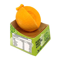 Crème glacée aux saveurs de fruits exotiques en forme de fruits (mangue, avocat, fraise, raisin, pêche, citron), chocolat, sucettes glacées aux fruits