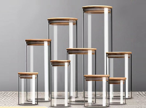 Pot carré <span class=keywords><strong>en</strong></span> <span class=keywords><strong>verre</strong></span> borosilicate de haute qualité pour grains de café, capacité 1-2L, <span class=keywords><strong>grand</strong></span> format, rouge, écologique, avec couvercle hermétique, stockage multifonctionnel - Product Image 3