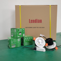 Spot LED Encastrable Rond Doré Anti-Éblouissement COB 5W-15W, Découpe 75mm, Personnalisable OEM/ODM