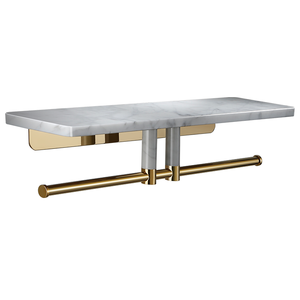 Estante de ducha de mármol HONGDEC, estante flotante moderno, estante de ducha de montaje en pared - Product Image 1