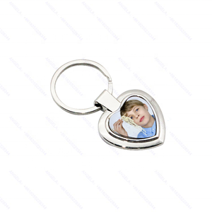 Tùy Chỉnh Sticker Kẽm Hợp Kim Kim Loại Thăng Hoa Keychain Trống, Không Có Khung Ảnh Tối Thiểu Thăng Hoa Kim Loại Keychain - Product Image 6