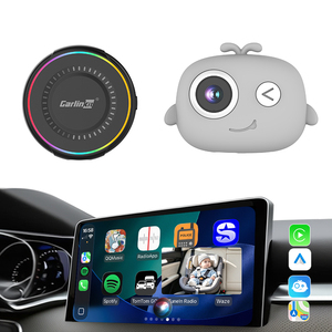 Moniteur bébé multi-fonctions 4 en 1, dongle 256 Go, Android Auto, caméra de siège arrière, caméra pour animaux de compagnie, CarPlay, vision nocturne HD, adaptateur CarPlay sans fil - Product Image 1