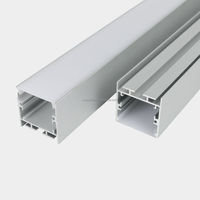 Profilé LED linéaire en aluminium multi-installation pour éclairage décoratif de plafond de meuble commercial