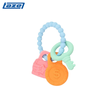 TAZE Anneau de dentition et jouet de confort en silicone souple de qualité alimentaire pour bébé, en forme de fleur et d'anneau, biologique, à faire soi-même, pour MII171