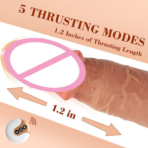 Silicone realistico <span class=keywords><strong>Dildo</strong></span> G Spot clitoride stimolazione anale telecomando automatico spinta <span class=keywords><strong>vibrante</strong></span> <span class=keywords><strong>Dildo</strong></span> realistico per le donne - Product Image 3