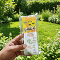 Groothandel op maat gemaakte logo binnenhuis niet-toxische klevende insectenbestrijding kleverige raamstickers transparante vliegenvangplakker